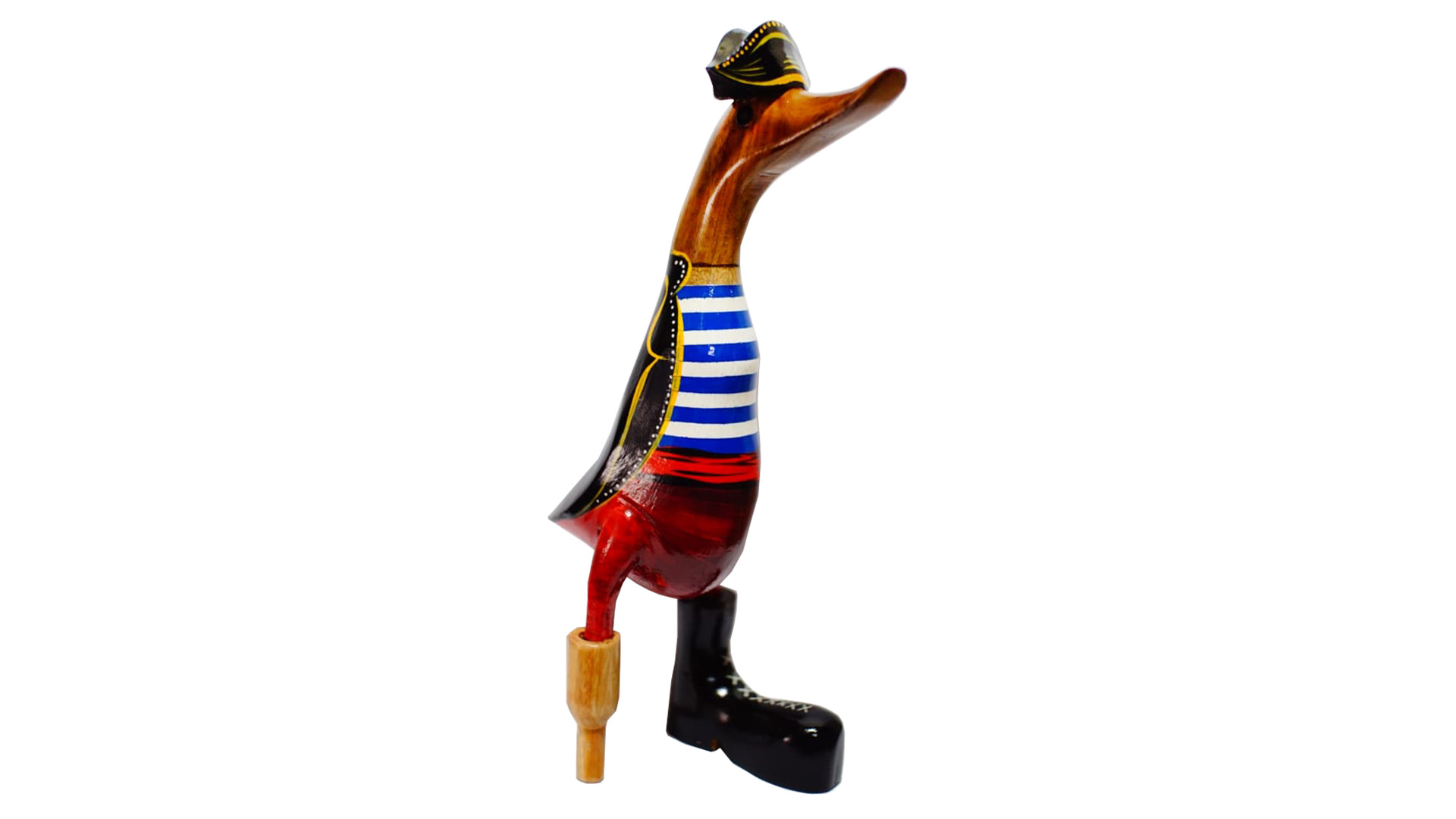 Piraten Ente aus Bambus 25 cm VE 40 Stück Piraten Ente aus Bambus 25 cm VE 40 Stück