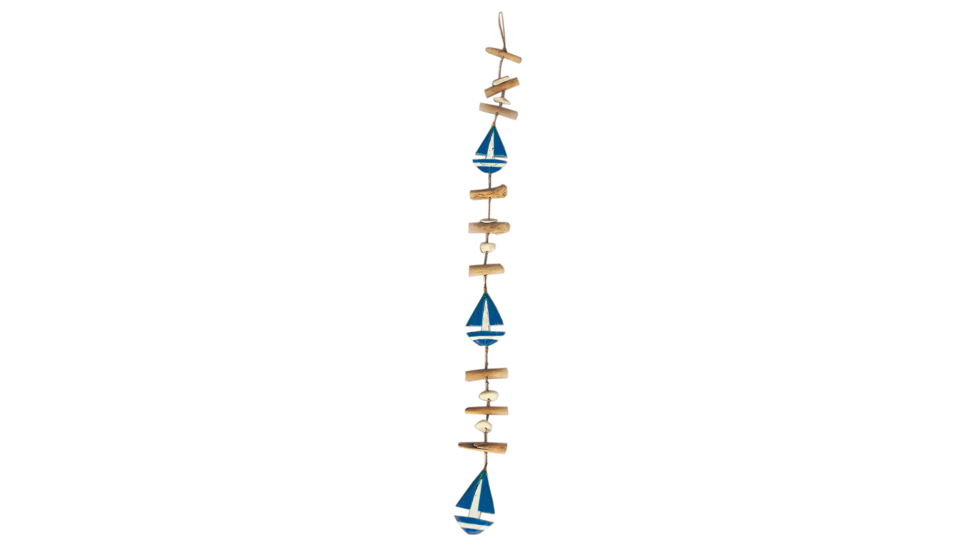 Treibholzkette Motiv Segelboot blau Länge 100 cm VE 4x10 = 40 Stück Treibholzkette Motiv Segelboot blau Länge 100 cm VE 4x10 = 40 Stück