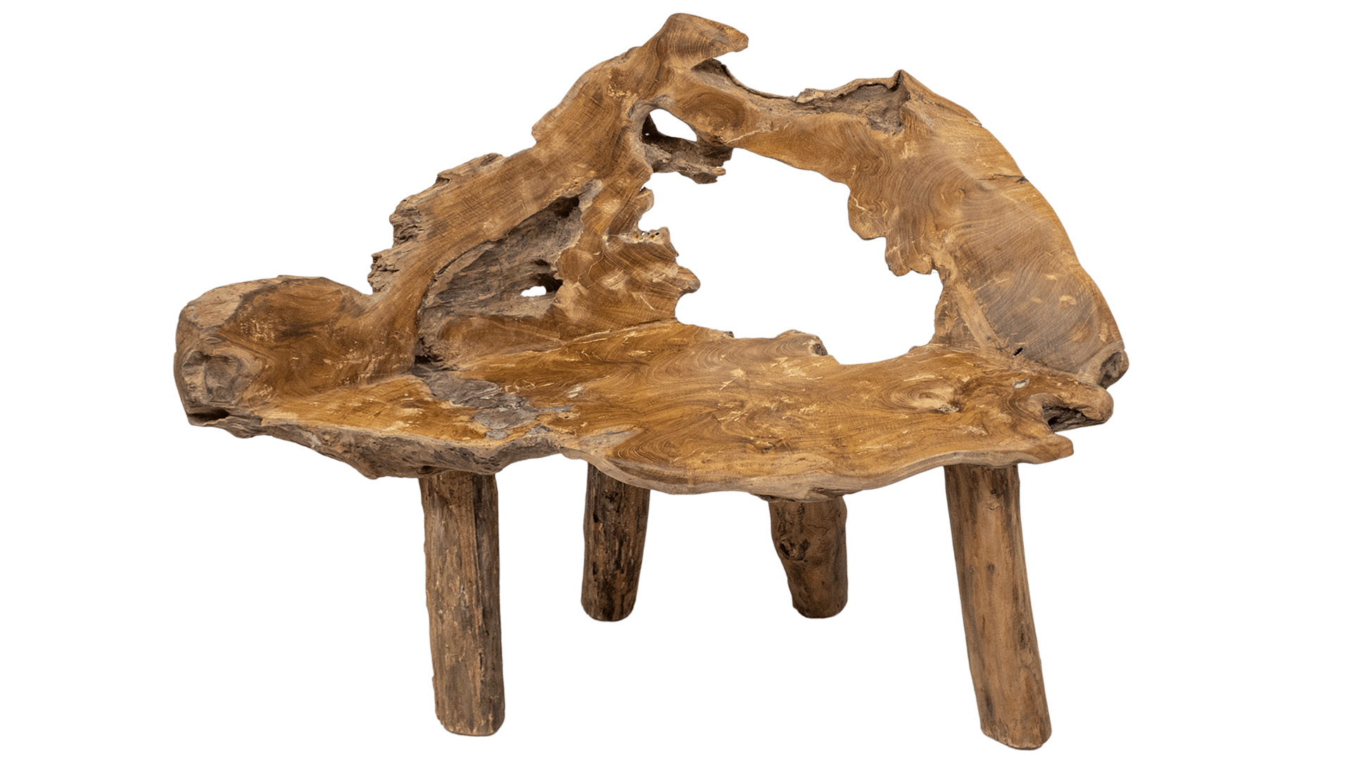Wurzelbank aus Teak VE 1 Stück Wurzelbank aus Teak VE 1 Stück