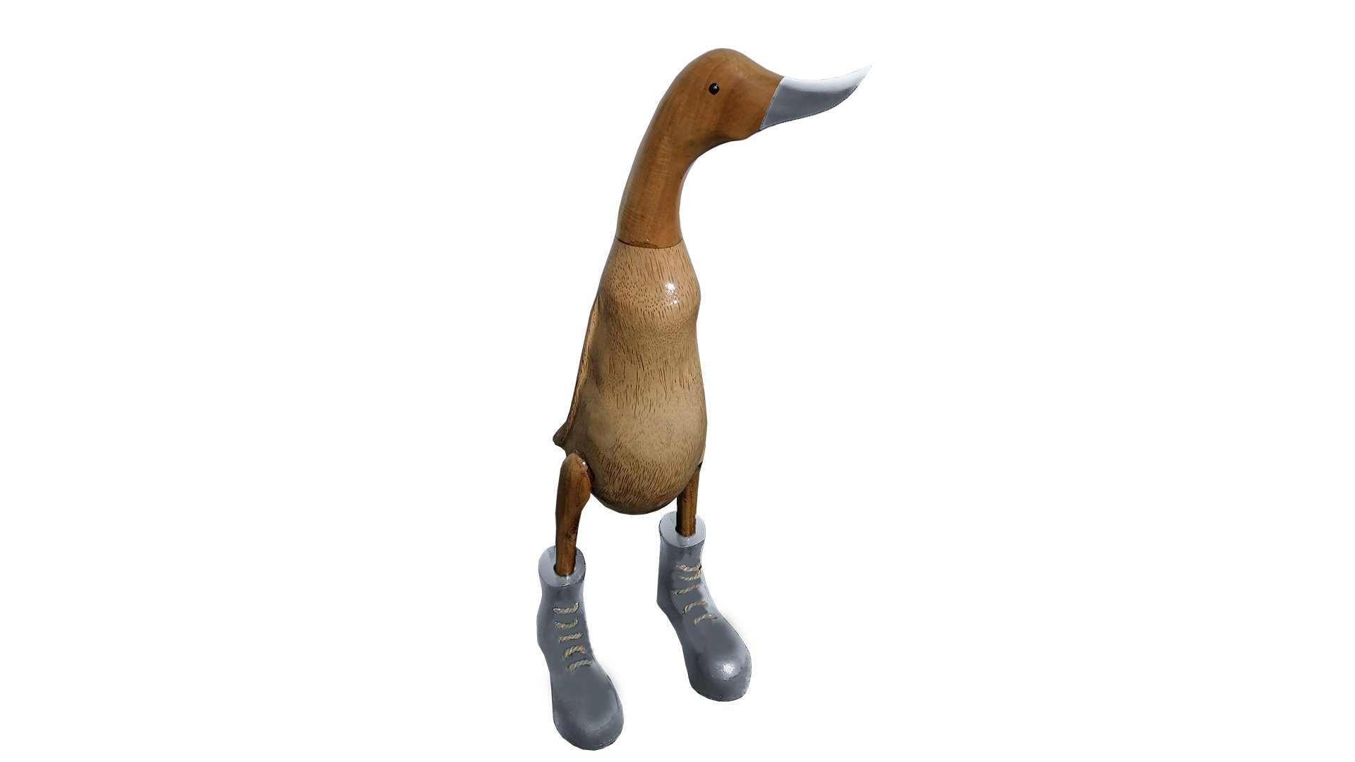 Ente mit Stiefel natur/grau 53 cm VE 8 Stück Ente mit Stiefel natur/grau 53 cm VE 8 Stück