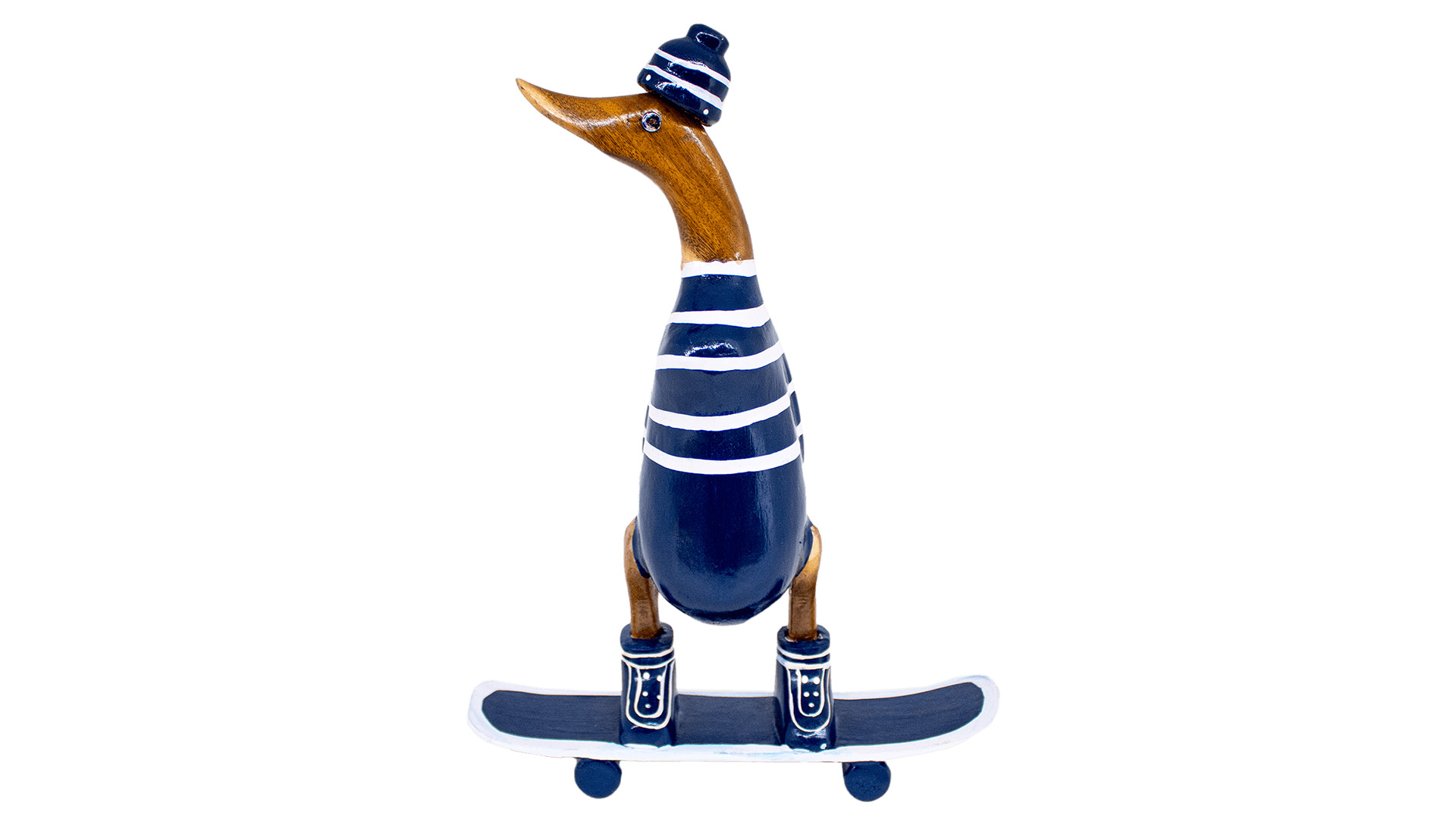 Skateboard Ente aus Bambus Höhe 30 cm VE 20 Stück Skateboard Ente aus Bambus Höhe 30 cm VE 20 Stück