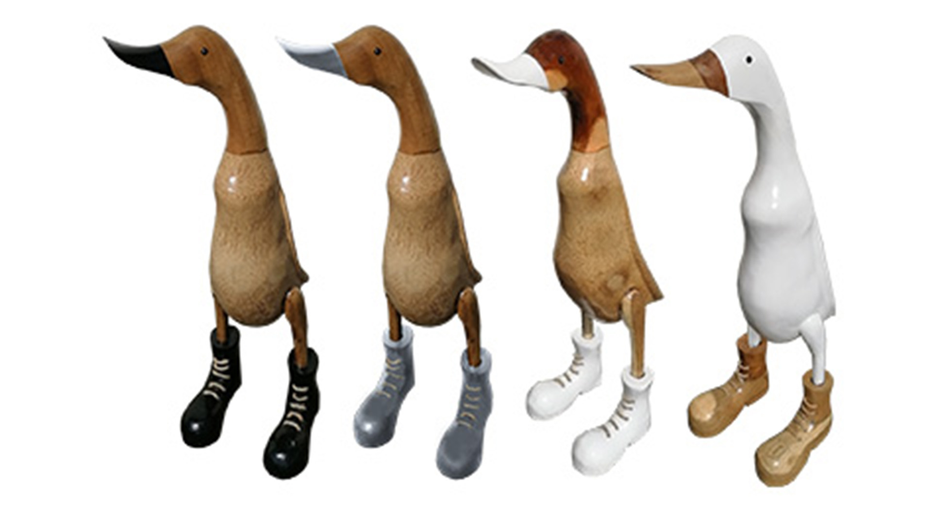 Enten mit Stiefel 40 cm je 4 Stück pro Sorte VE 16 Enten mit Stiefel 40 cm je 4 Stück pro Sorte VE 16