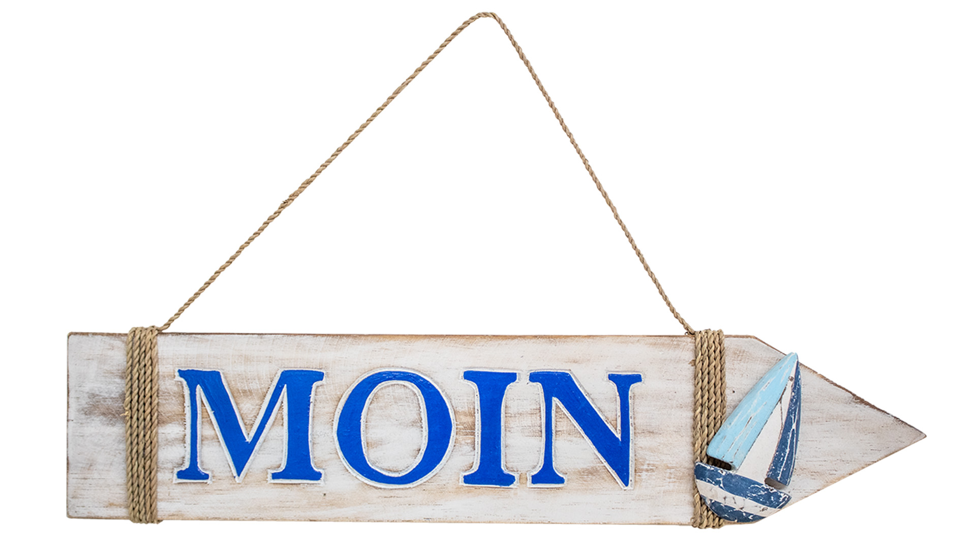 Schild Moin blau 45 x 10 cm VE 42 Stück Schild Moin blau 45 x 10 cm VE 42 Stück