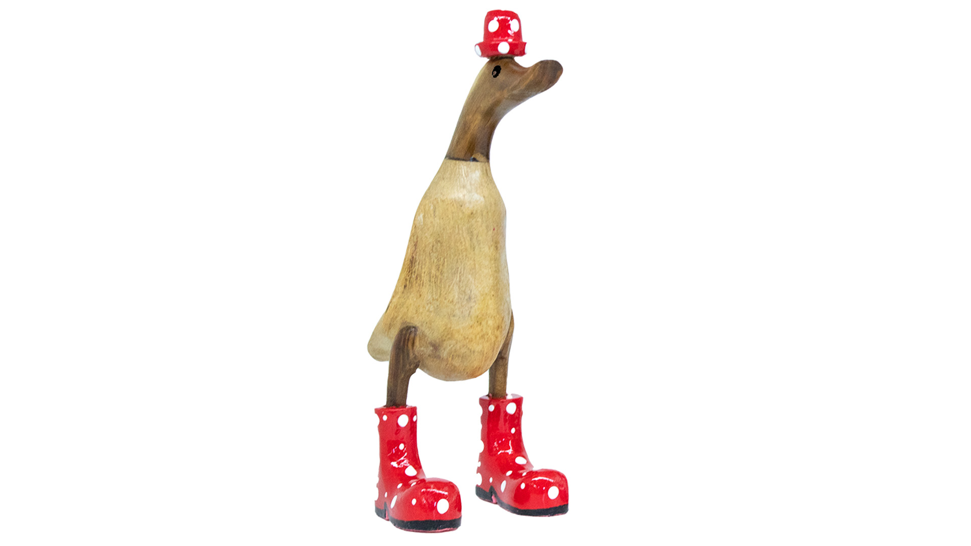 Ente mit Hut & Stiefel rot 25 cm VE 40 Stück Ente mit Hut & Stiefel rot 25 cm VE 40 Stück