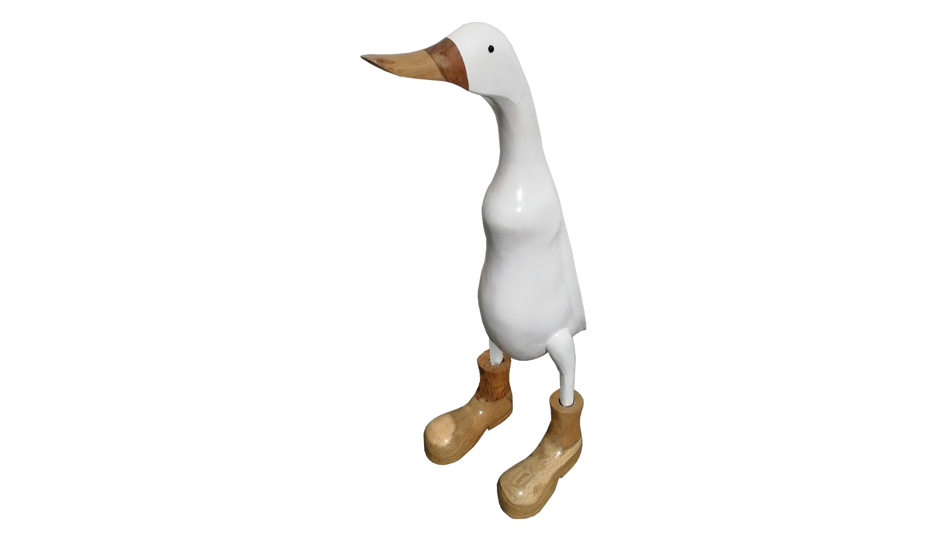 Ente mit Stiefel weiß/natur 53 cm VE 8 Stück Ente mit Stiefel weiß/natur 53 cm VE 8 Stück