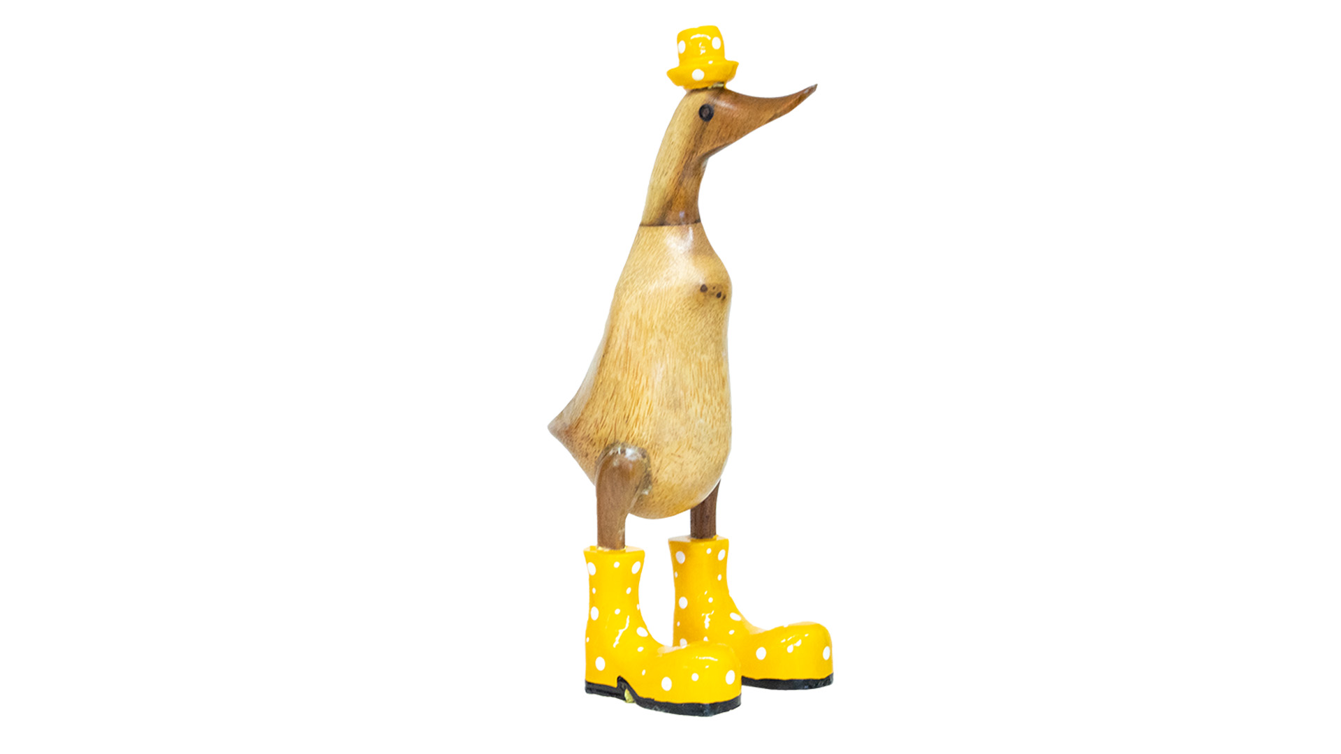 Ente mit Hut & Stiefel gelb 40 cm VE 16 Stück Ente mit Hut & Stiefel gelb 40 cm VE 16 Stück