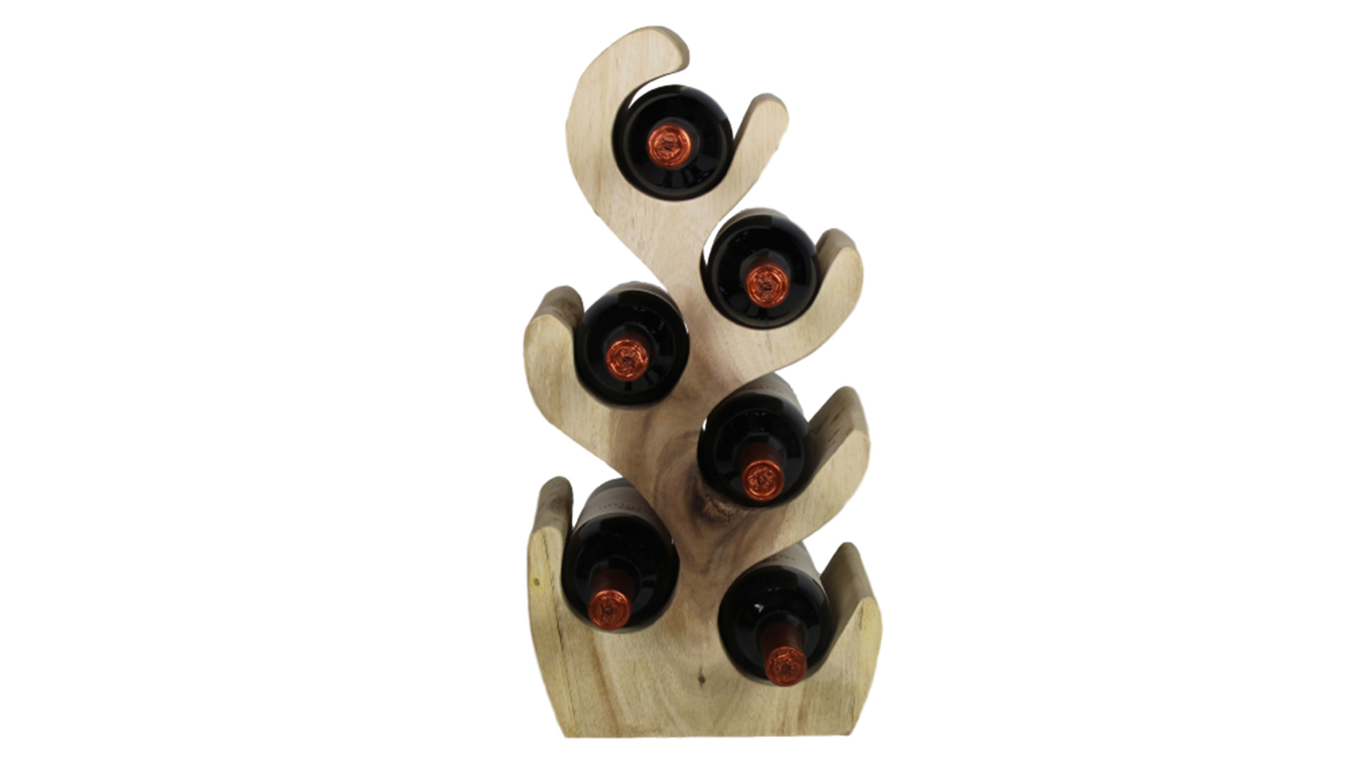 Flaschenhalter 6er aus Suar VE 6 Stück Flaschenhalter 6er aus Suar VE 6 Stück