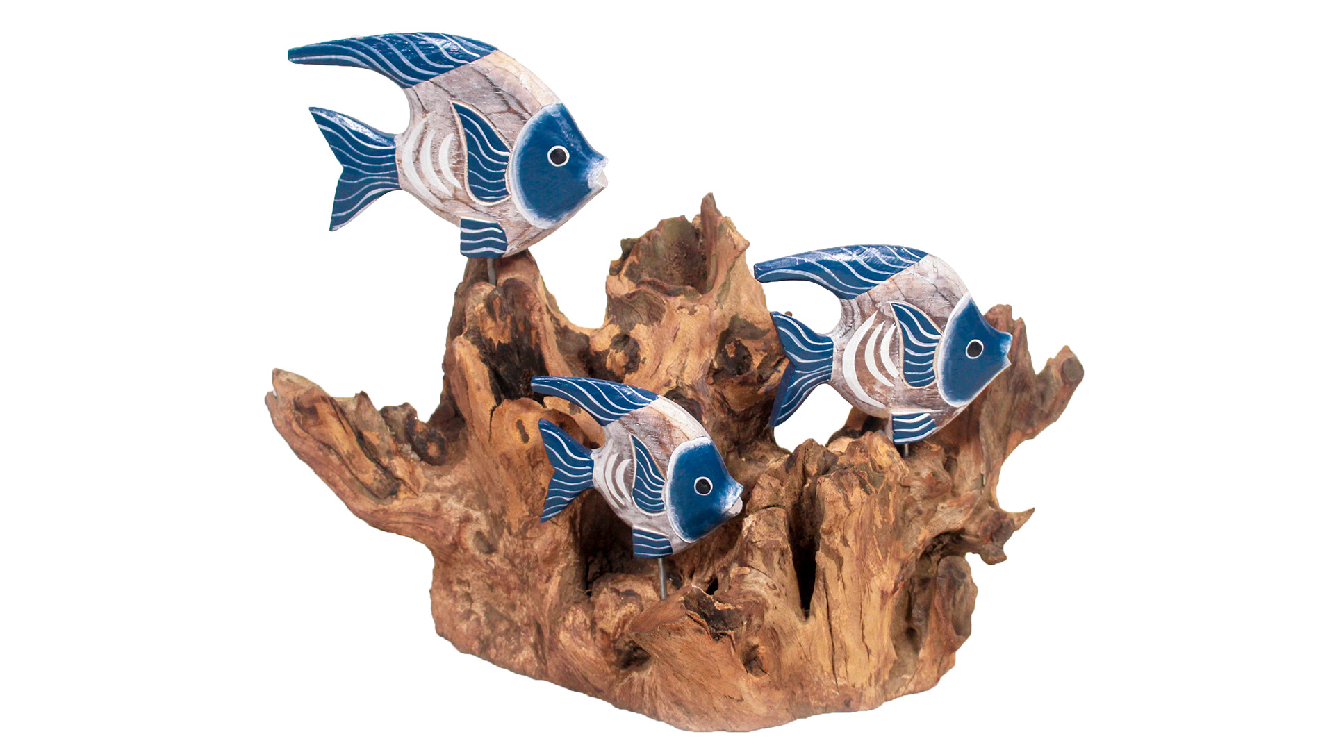 Drei Fische auf Wurzel VE 8 Stück Drei Fische auf Wurzel VE 8 Stück