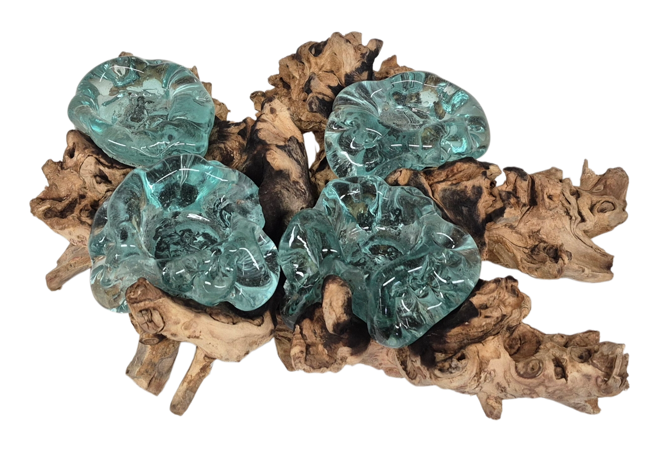 Teelichthalter 4er auf Wurzel 38 x 34 cm VE 4 Stück